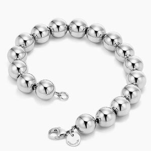 Tiffany & Co. Elegant Silver Beaded Bracelet